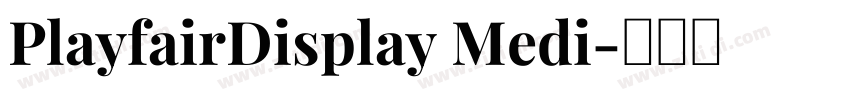PlayfairDisplay Medi字体转换